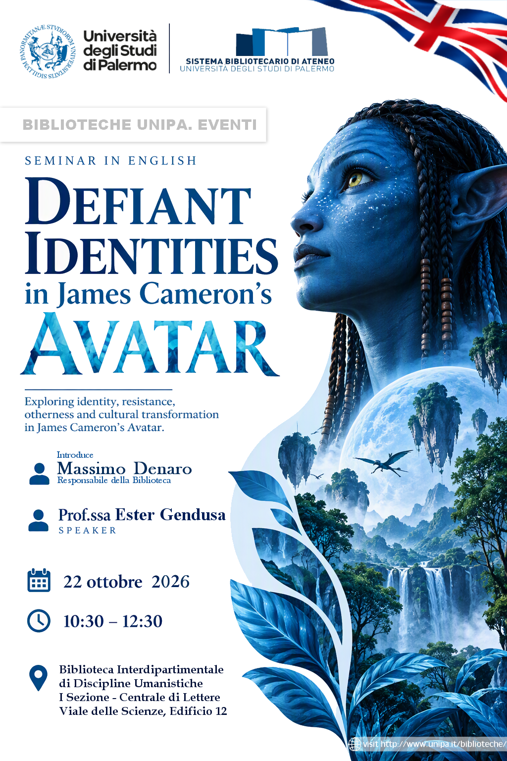 Seminario in inglese - Defiant Identities in James Cameron’s Avatar